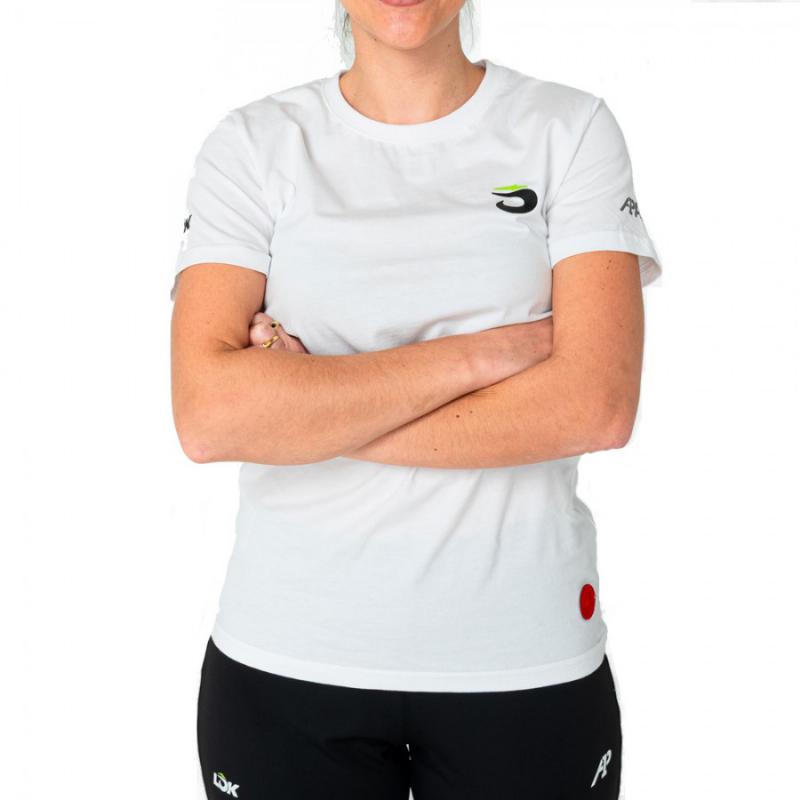 Camiseta Lok A1 Padel Glacier Blanco Mujer