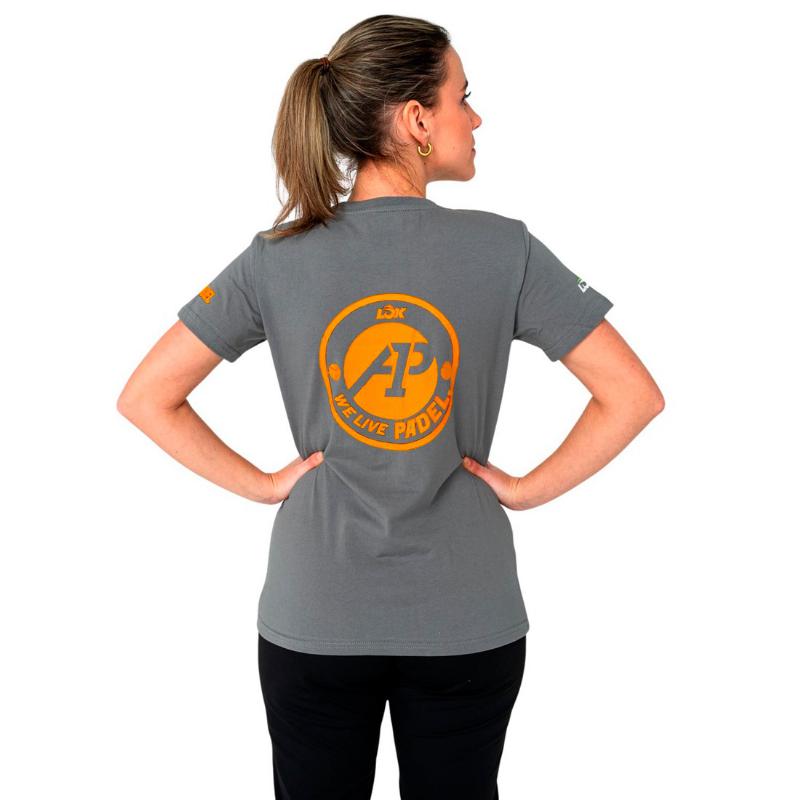 Camiseta Lok A1 Padel Glacier Gris Mujer