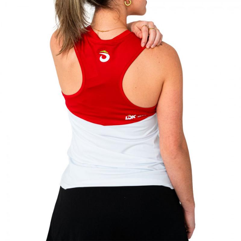 Camiseta Lok A1 Padel Wasatch Blanco Mujer