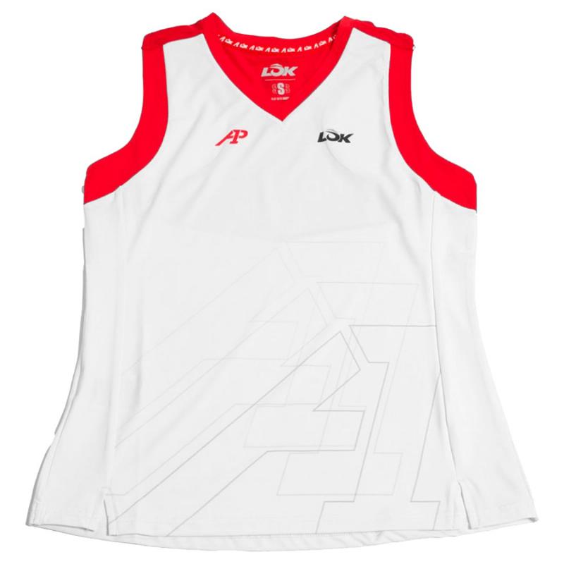 Camiseta Lok A1 Padel Wasatch Blanco Mujer