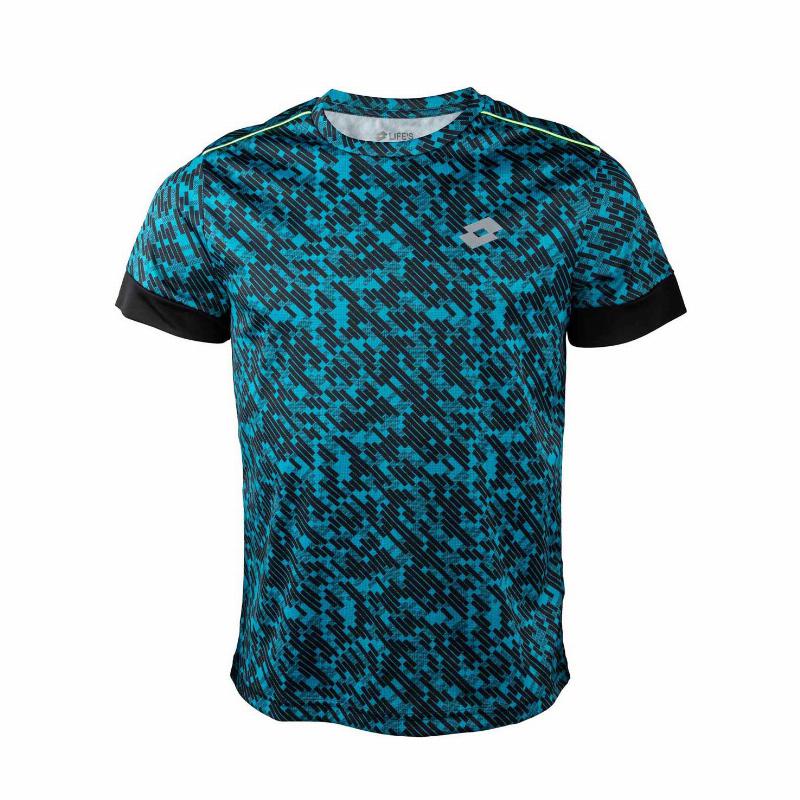 Lotto Run Print Blue T -Shirt