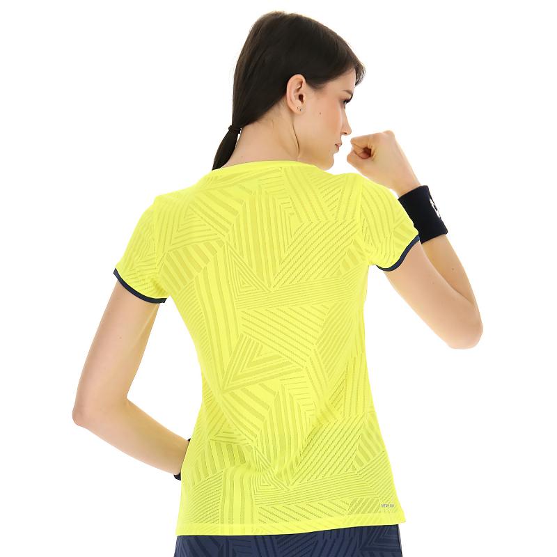 Superrapida lotto t -hirt v giallo fluor blu donna