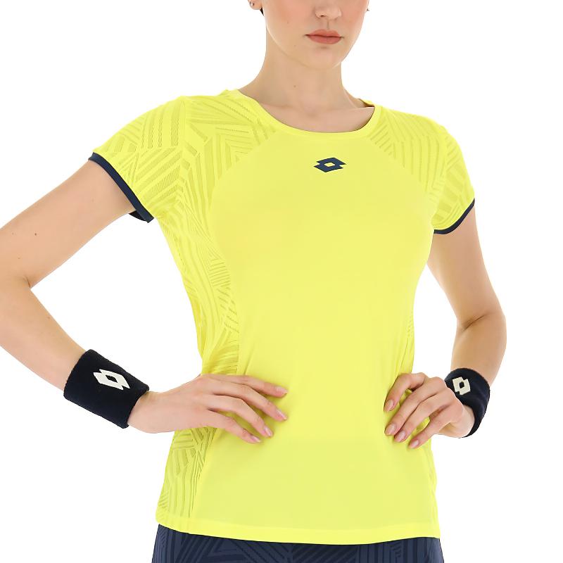 Superrapida lotto t -hirt v giallo fluor blu donna