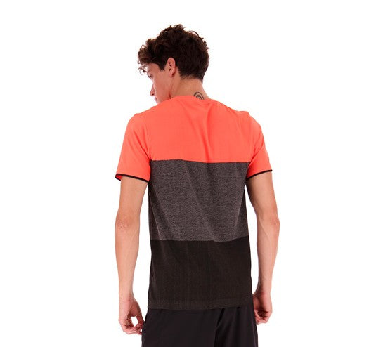 Camiseta Lotto Tech Seamless Coral Negro