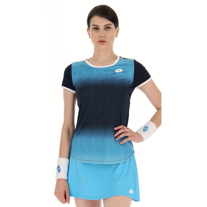 Lotto Top iv t -Shirt degradierte blaue Frau