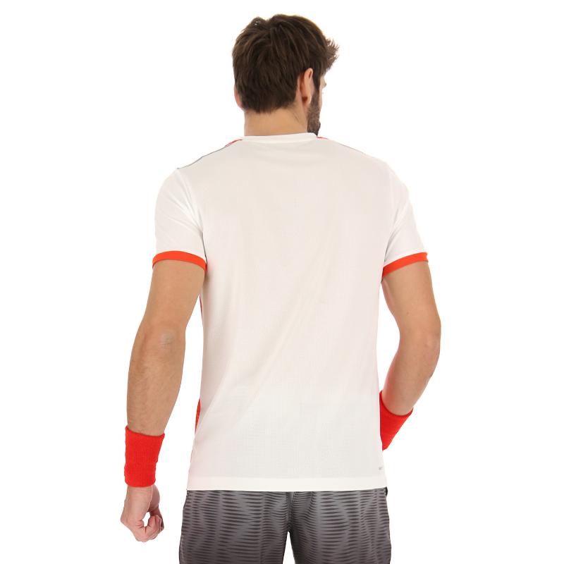 Camiseta Lotto Top IV Rojo Amapola Blanco Brillante