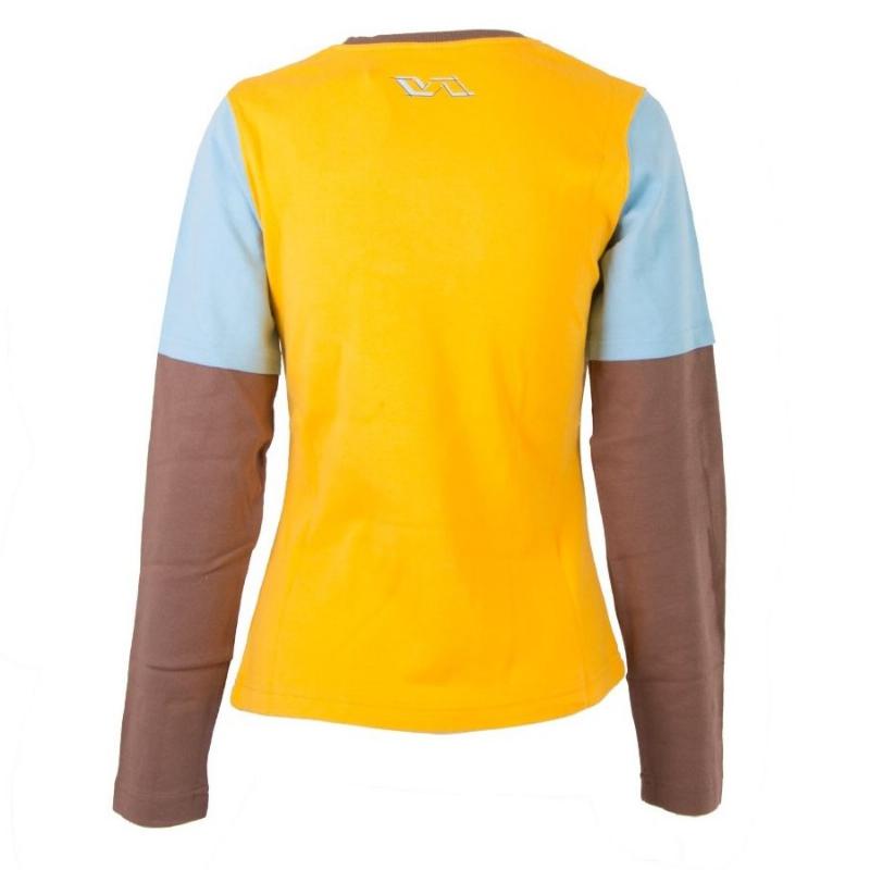 Camiseta Manga Larga Varlion MD M/L06-MC617 Amarillo Mujer