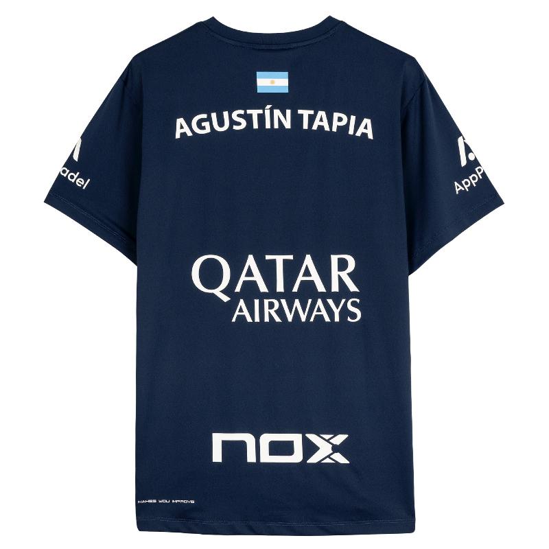 NOX Agustin Tapia Sponsor at10 blu scuro blu t -hirt 2024