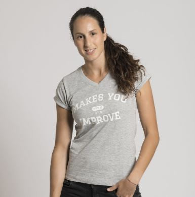 Camiseta Nox Mujer Basic Gris Vigore