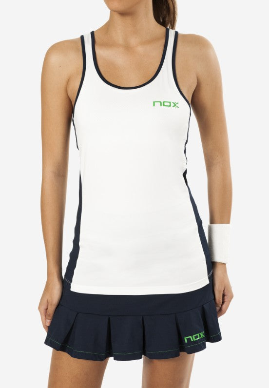 Camiseta Nox Pro Blanca Logo Verde