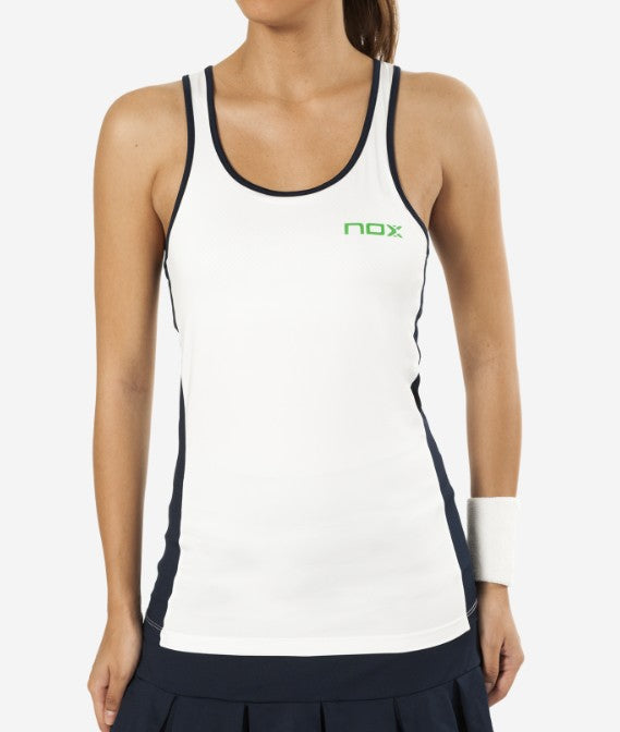 Camiseta Nox Pro Blanca Logo Verde