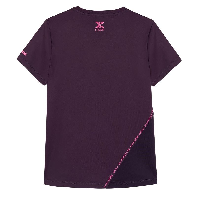 Camiseta Nox Pro Morado Oscuro Mujer