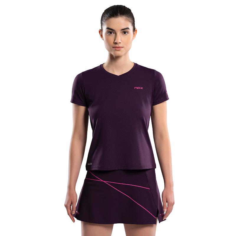 Nox Pro Dunkellila Damen T-Shirt