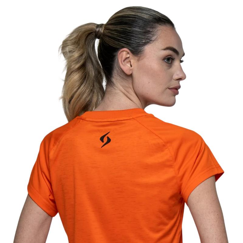 Camiseta Siux Club 26 Naranja Mujer
