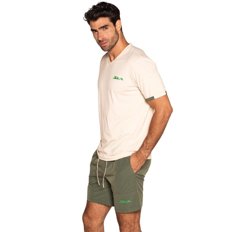 Camiseta Siux Gea Beige Marron