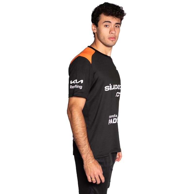 Camiseta Siux Leo Augsburger Fenix Oficial Negro Naranja