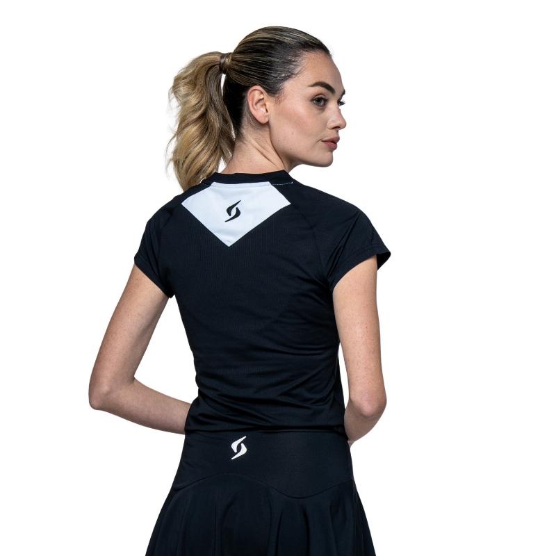 Camiseta Siux Match 26 Negro Mujer