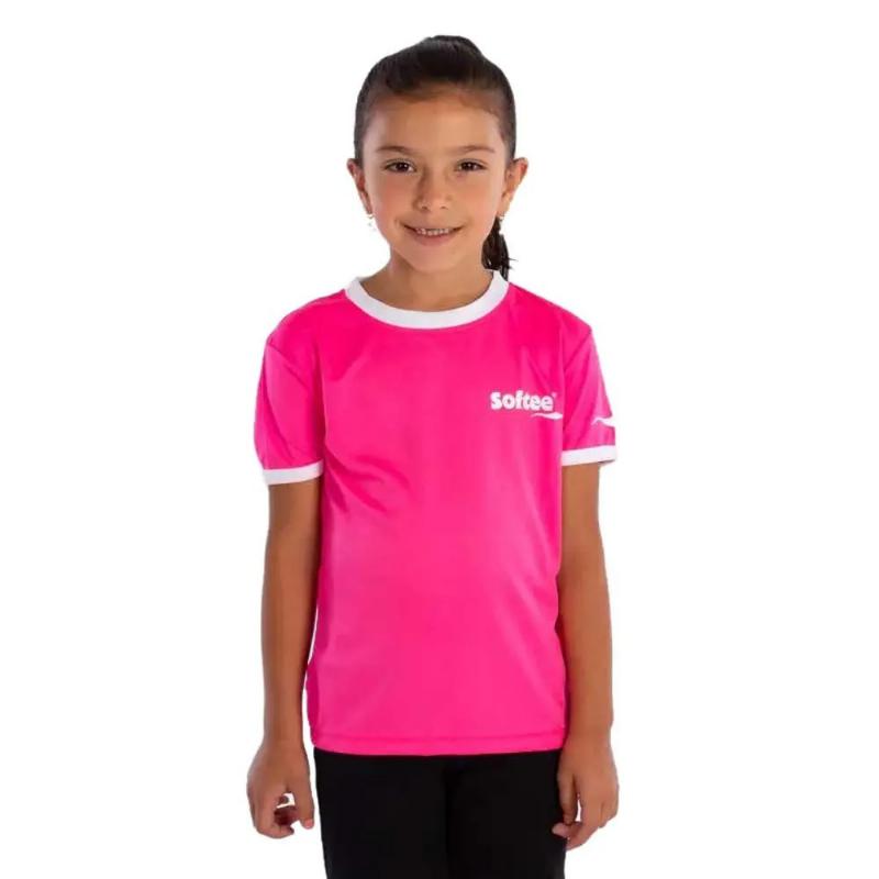 Camiseta Softee Galaxy Fucsia Fluor Blanco Junior