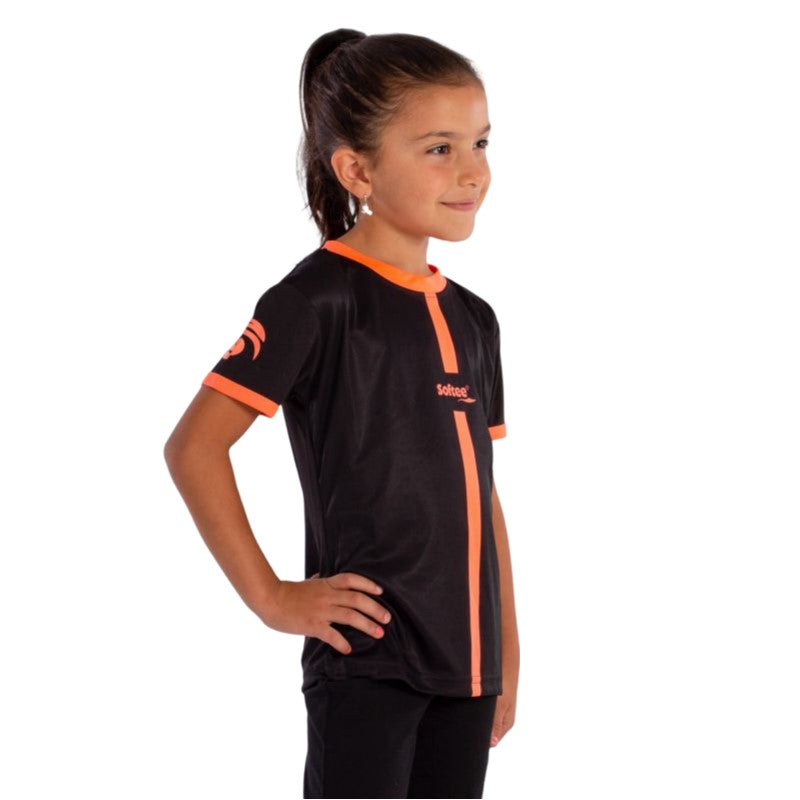 T -shirt Softee Black Coral Fluor Junior