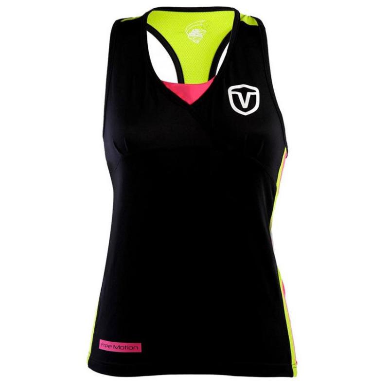 Camiseta Vairo Columns Negro Mujer