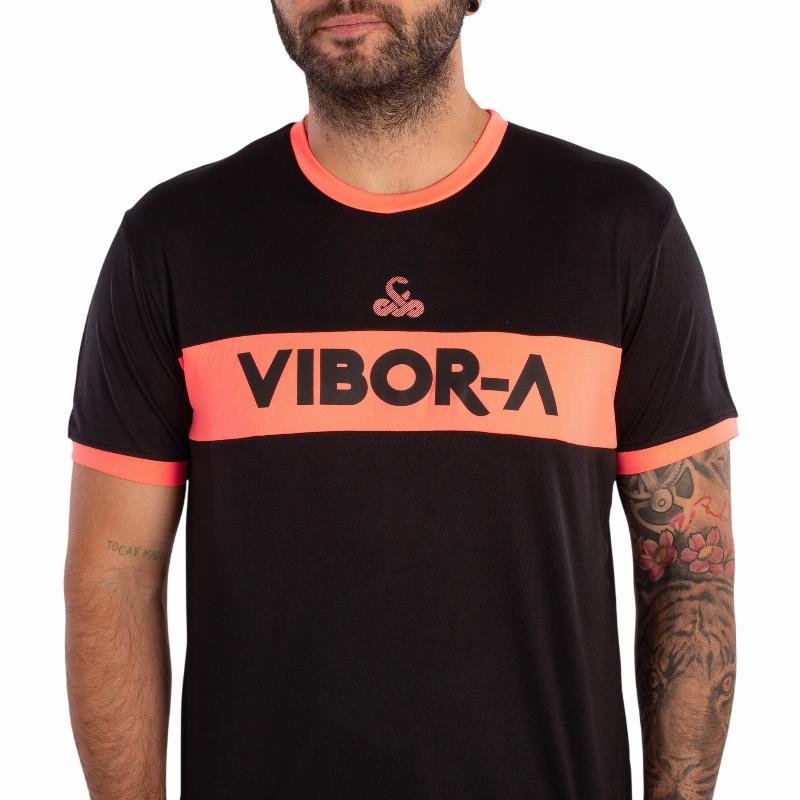 Camiseta Vibora Poison Negro Coral