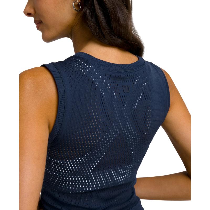 Camiseta Wilson Pro Seamless Azul Marino Mujer