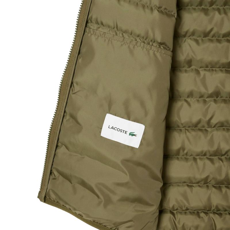 Chaleco Lacoste Puffer Verde Kaki