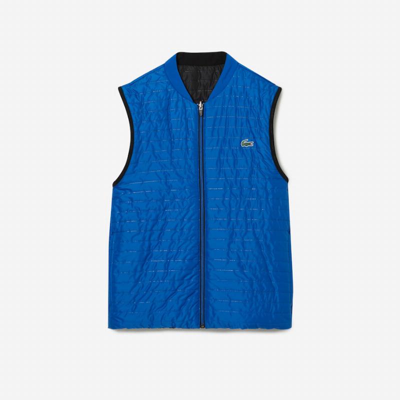 Lacoste sport vest a padded black blue