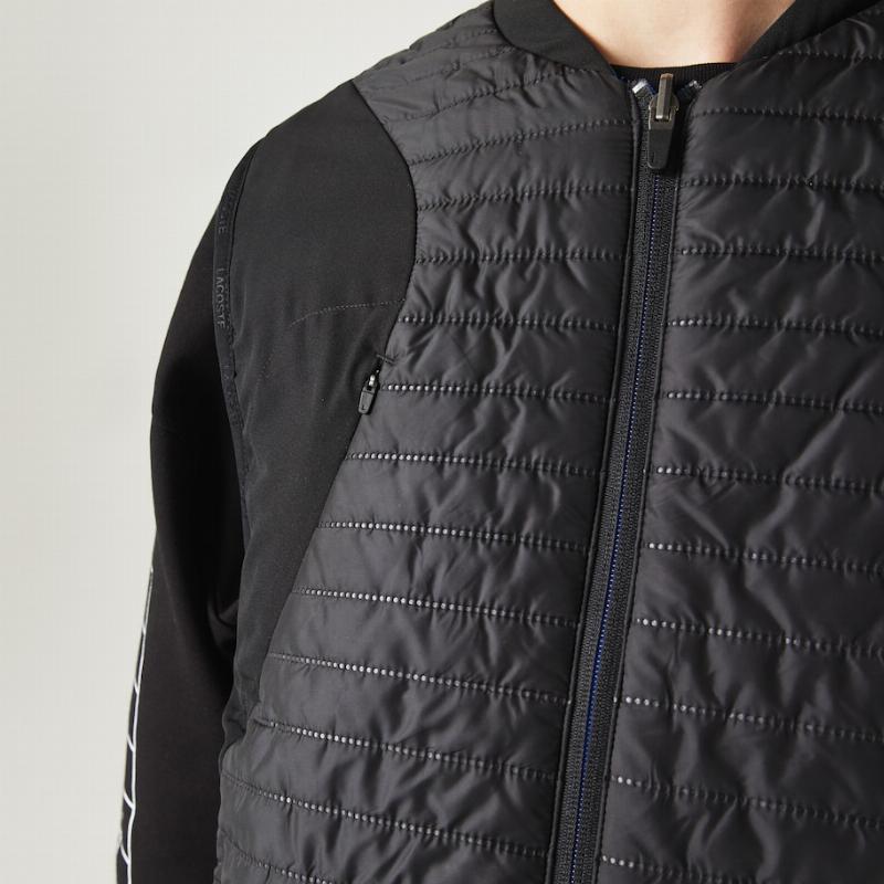 Lacoste sport vest a padded black blue