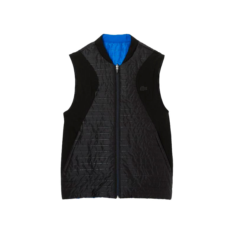 Lacoste sport vest a padded black blue