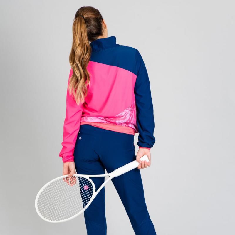 Bidi Badu Gene Jacket Dark Blue Berry Pink