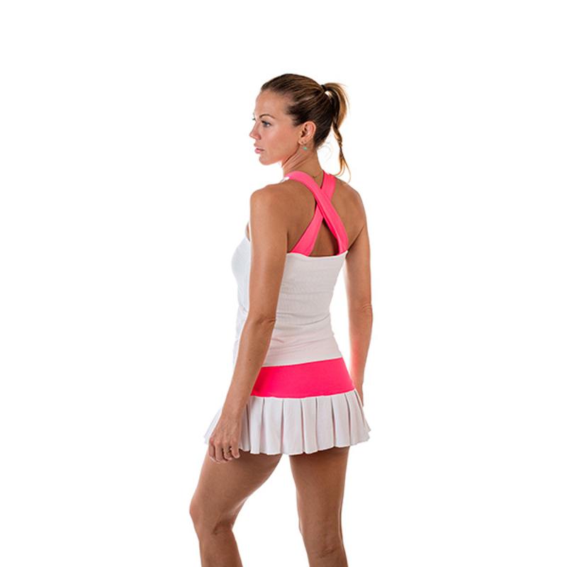 BB Nerea Skirt White Fluor Pink