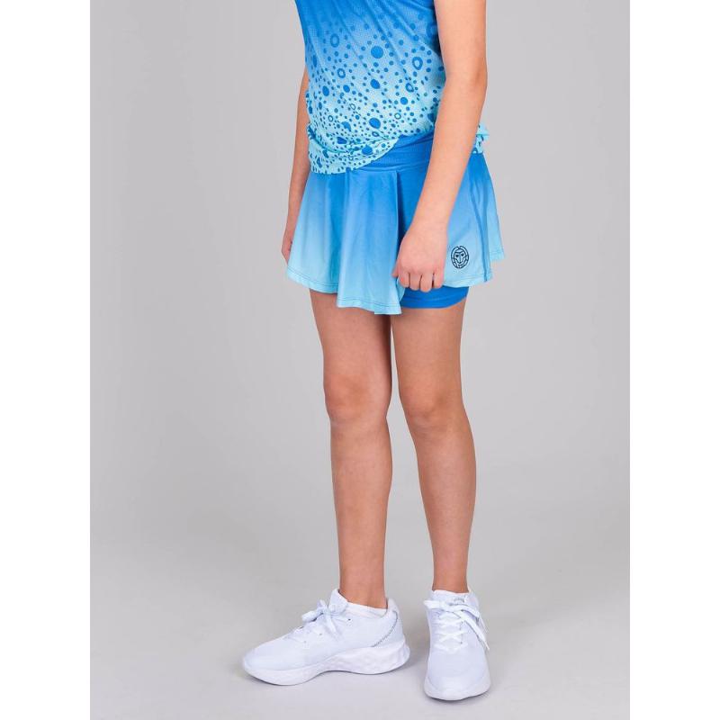 Falda Bidi Badu Colortwist Printed Wavy Aqua Blue Junior