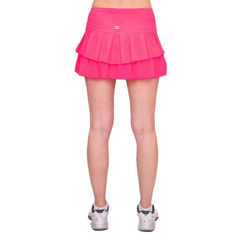 Pink Pleated Bidi Badu Crew Skirt