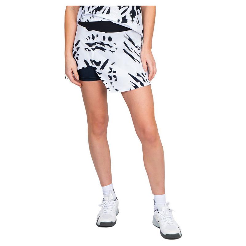 Bidi Badu Melbourne Printed Cut Out Skirt White Black