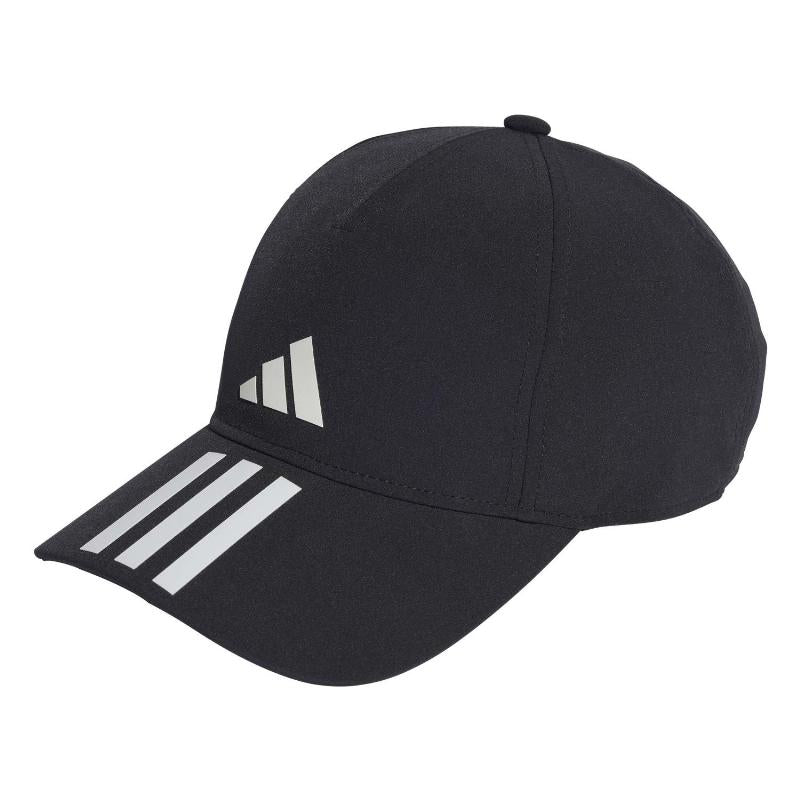 Adidas Aeroready Baseball Cap 3 Stripes Black White