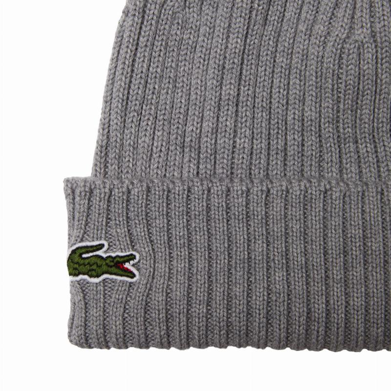 Gorro Lacoste Lana Gris Vigore