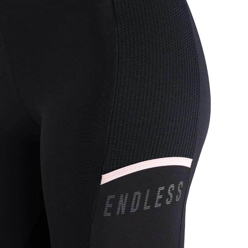 Mallas Endless Line Pocket 7/8 Negro Rosa Cristal