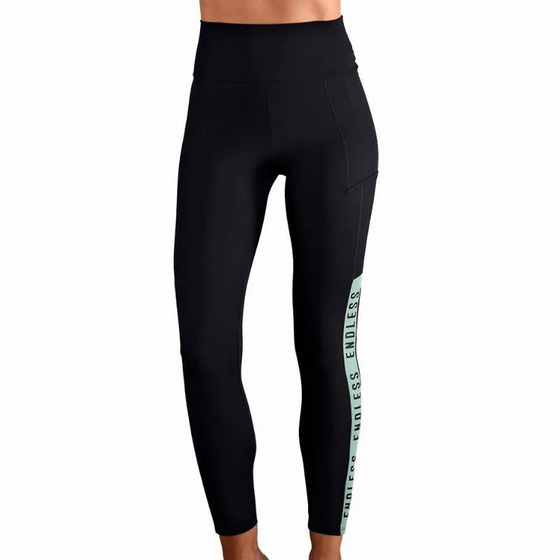 Mallas Endless Syncro Negro Verde Forest