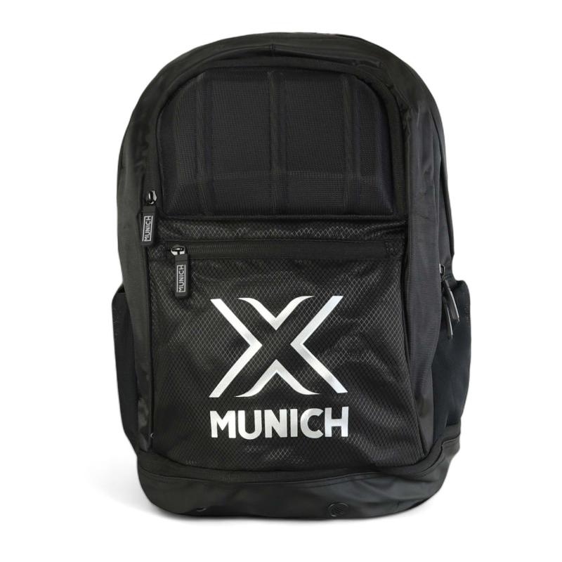 Munich Basic Black Silver Backpack