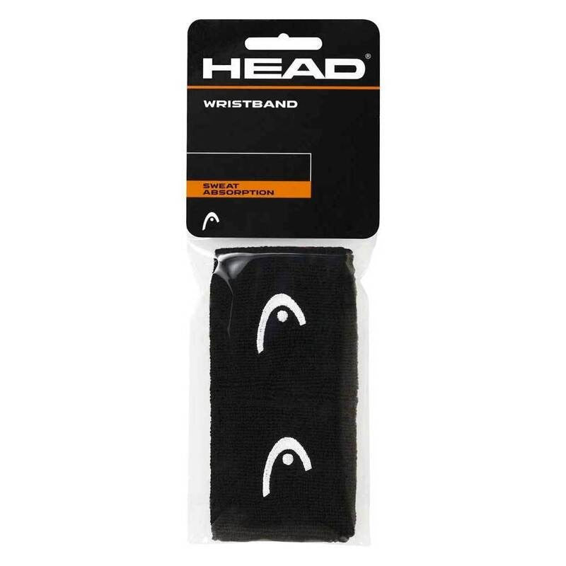 Muñequeras Head Negro 2.5´´