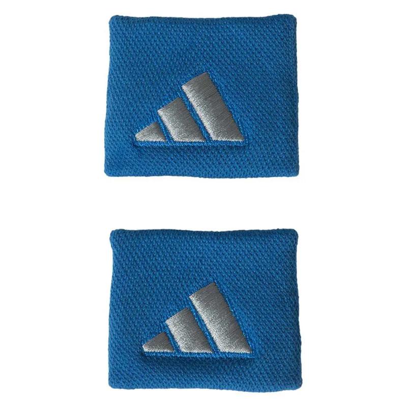 Muñequeras Adidas Cortas Azul Gris 2 Unidades