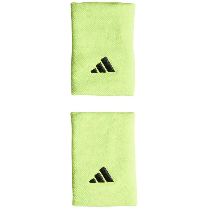 Muñequeras Adidas L Lucid Limon Negro 2 Unidades