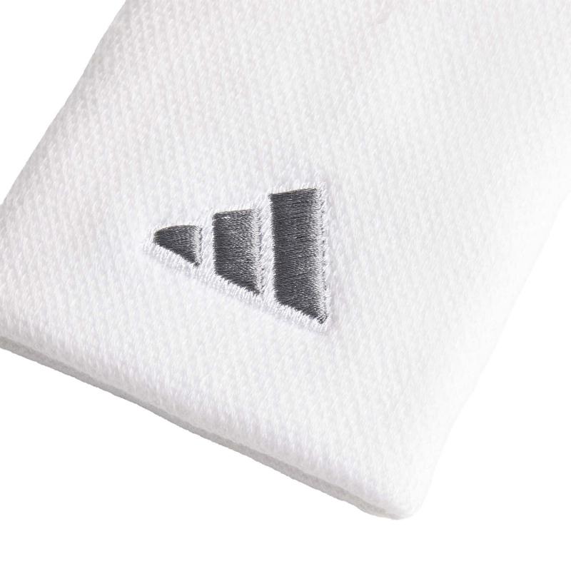 Muñequeras Adidas Largas Blanco Plata 2 Unidades