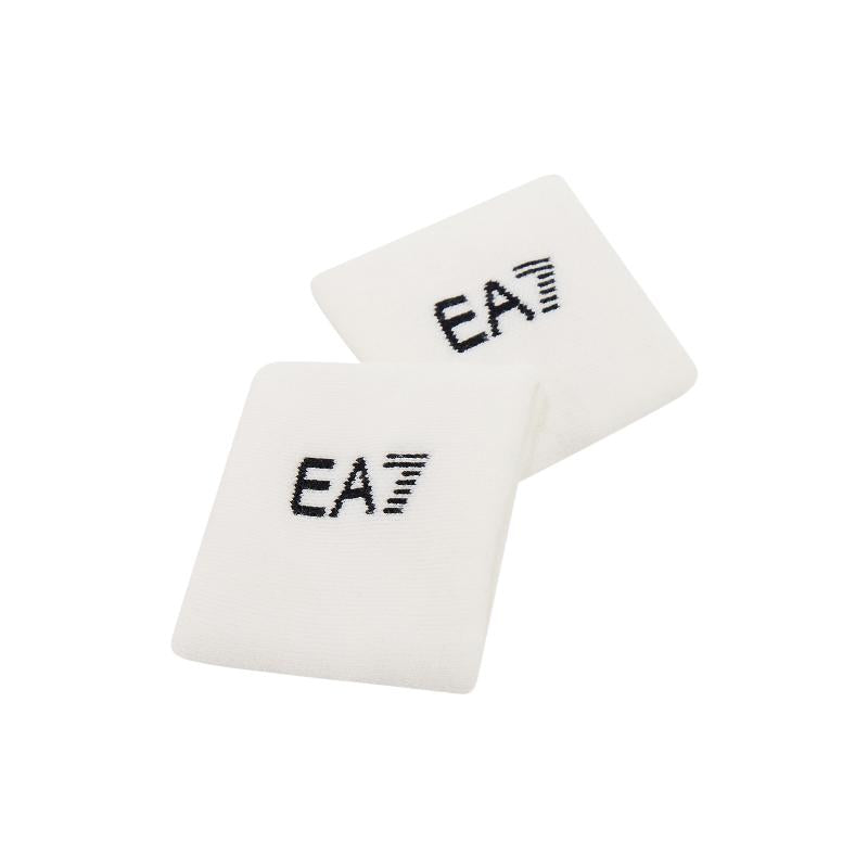 Muñequeras Armani EA7 Tennis Pro Blanco Negro 2 Unidades