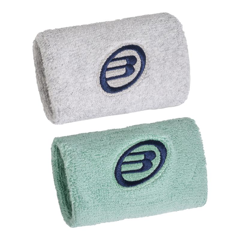 Muñequeras Bullpadel BPMU263 I Jade Gris Claro 2 Unidades