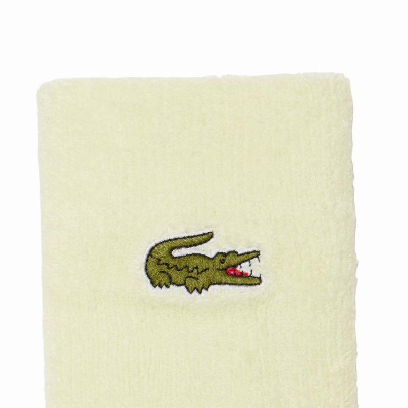 Muñequeras Lacoste Amarillo 2 Unidades
