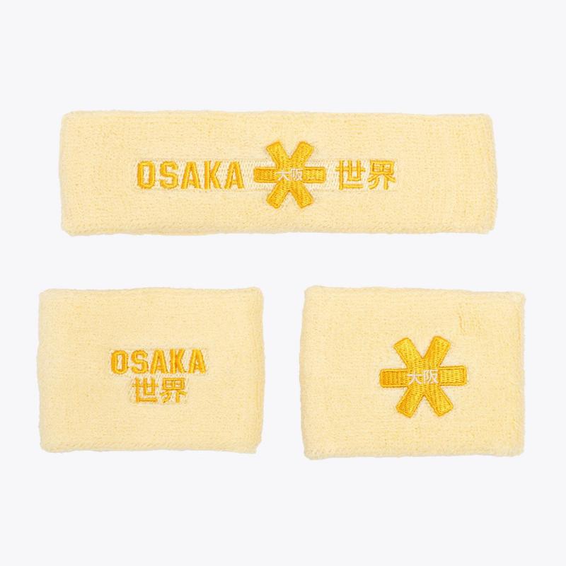 Muñequeras Osaka Set 2.0 Amarillo 2 Unidades