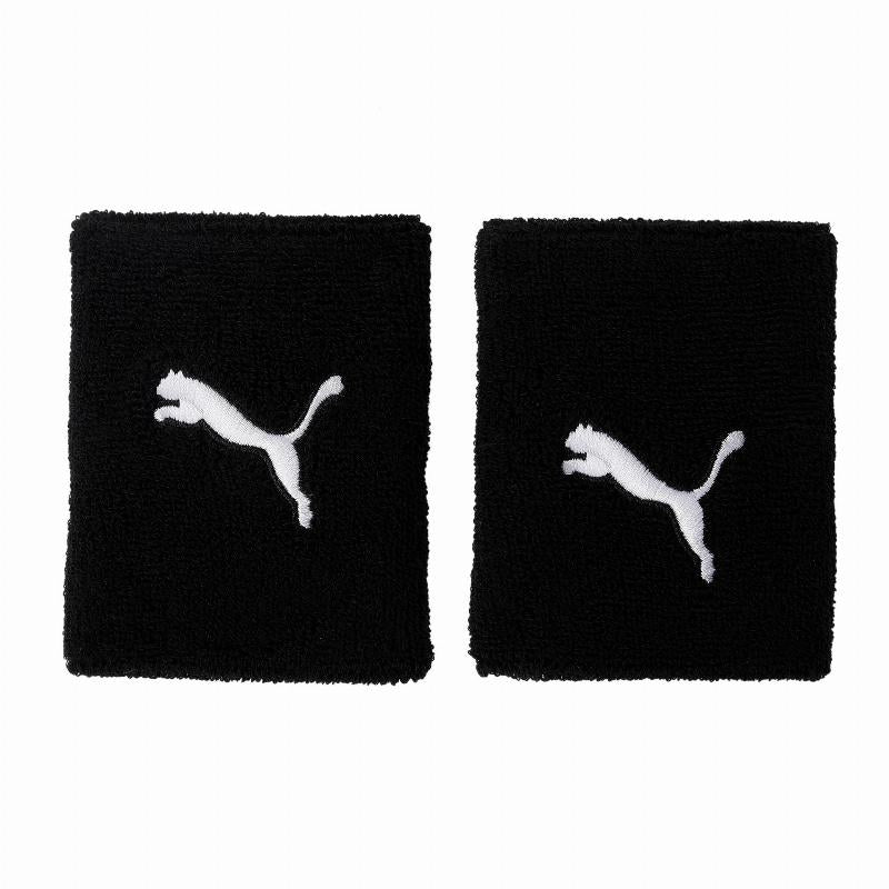 Muñequeras Puma Team Negro Blanco 2 Unidades