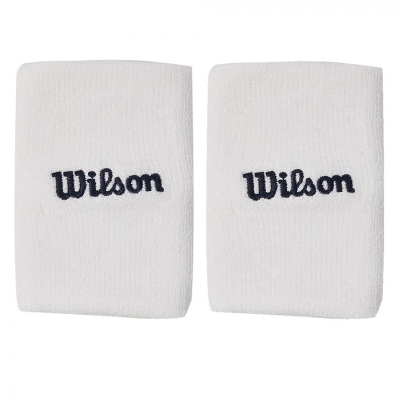 Muñequeras Wilson Wide Terry Blanco 2 Unidades